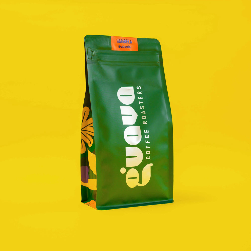 punga de cafea de specialitate ethiopia hambela guava coffee roasters