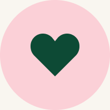 heart icon in a circle