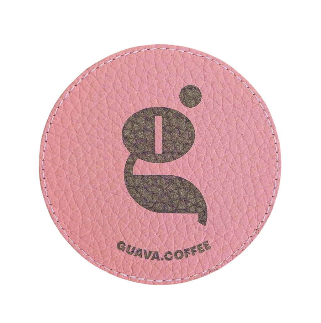 suport de pahar guava coffee roasters piele coaster pink
