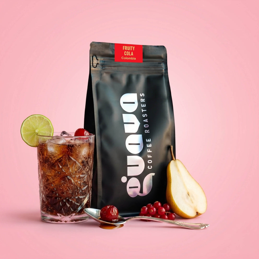 cefea de specialitate guava fruity cola columbia pachet cafea si note