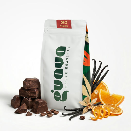 cafea de specialitate choco cu note de ciocolata, vanilie si portocale