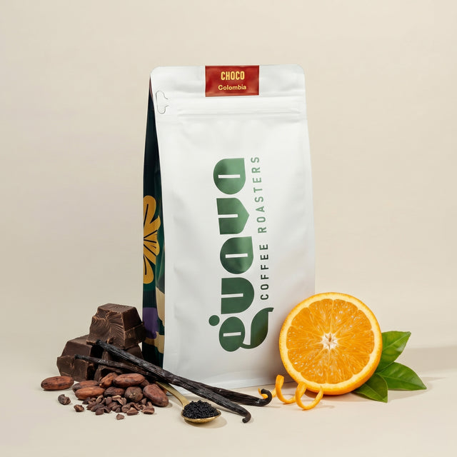 cafea de specialitate choco cu note de ciocolata, vanilie si portocale