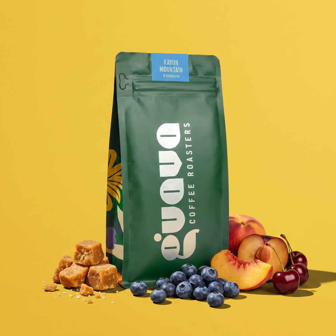 cafea de specialitate etiopia kayon mountain cu caramel si fructe coapte